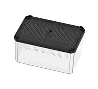 MotiveTech Terrario per Rettili, Scatola di Incubazione, Traspirante, Ben Ventilato, Trasparente, per Gechi, Paguri, Tartarughe, M