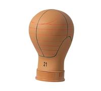 MotiveTech Testa di manichino modello supporto per parrucche testa di manichino professionale pre-marcata con linee guida per la colorazione, salone di creazione, S