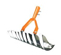 MotiveTech Thatch Rake Rastrello Prato Scarificatore Rastrello Manuale Rastrello in Acciaio Lega Funzione Dissodante Resistente Adatto per Giardino Parco, Senza Asta