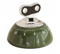 MotiveTech Timer Meccanico da Cucina Orologio Contaminuti Manuale Cronometro con Visualizzazione Del Tempo Allarme 72db Retro Magnetico Senza Pile Adatto per, Green