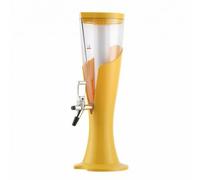 MotiveTech Torre Dispenser con Rubinetto Graduato Colonna Spillatrice Stabile Erogatore per, Array, Giallo, 1.5L
