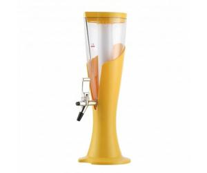 MotiveTech Torre Dispenser con Rubinetto Graduato Colonna Spillatrice Stabile Erogatore per, Array, Giallo, 1.5L
