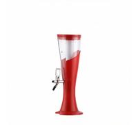 MotiveTech Torre Dispenser con Rubinetto Graduato Colonna Spillatrice Stabile Erogatore per, Array, Rosso, 1.5L