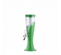 MotiveTech Torre Dispenser con Rubinetto Graduato Colonna Spillatrice Stabile Erogatore per, Array, Verde, 1.5L