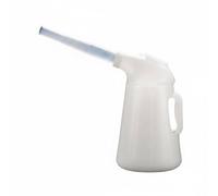 MotiveTech Travasatore per Olio e Carburante Antigoccia Contenitore Olio Motore Plastica Manico Ergonomico Caraffa Dosatrice in Plastica per Garage, 5L