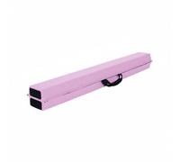 MotiveTech Trave di Equilibrio per Bambini Trave Allenamento Ginnastica Artistica Pratica Domestica Pieghevole con Schiuma EVA E Base Stabile Antiscivolo Pelle, Array, Rosa, 240×10/15×6.5cm