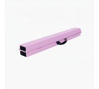 MotiveTech Trave di Equilibrio per Bambini Trave Allenamento Ginnastica Artistica Pratica Domestica Pieghevole con Schiuma EVA E Base Stabile Antiscivolo Pelle, Array, Rosa, 210×10/15×6.5cm