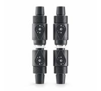 MotiveTech Valvola a Sfera in Linea Valvola Rubinetto Connettore Raccordo in Lega di Alluminio con Leva Ergonomica Sgancio Rapido Sigillo Antigoccia Regolazione, 16 A 20 Mm