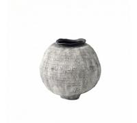 MotiveTech Vaso da Imperfetta Vaso Artigianale Scultoreo per Interior Designer, Collezionisti, 37 37 H37.5cm, Vaso In Ceramica Stile Wabi-sabi, Giallo Ruggine