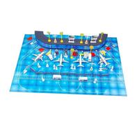 MotiveTech Vechile Airplane Playset, Giocattoli assemblati per aeroporti, Divertenti e realistici Giocattoli per Bambini a Partire dai 3 Anni, Regalo di, 70 Pezzi