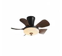 MotiveTech Ventilatore da Soffitto Lampadario Ventilatore Plafoniera Luce Led Corpo in Pale Effetto Legno Silenzioso 2 in 1, 28 Pollici, Motivo Floreale, Controllo Vocale Offline Intelligente
