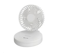 MotiveTech Ventilatore da Tavolo Silenzioso, Ventola Da 6 Pollici, Rotazione Automatica Sinistra E Destra, Versione Ricaricabile USB, Pieghevole Batteria Al Litio Integrata Da 2400MAh