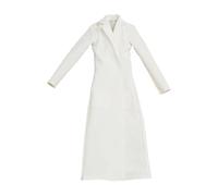 MotiveTech Vestiti per Bambole in Miniatura, Eleganti e realistici, in 1:12, per Figure Femminili da 6 Pollici, Bianco