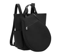 MotiveTech Zaino da Tennis Borsone Multifunzione Porta Racchette Pickleball Borsa da Palestra in Tessuto Poliestere con Spallacci Comodi Adatto Libero, Nero