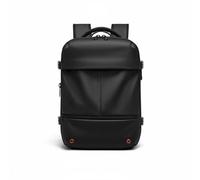 MotiveTech Zaino da Viaggio Donna Zaino Borsa Valigia Trolley con Volume Regolabile Tasca Notebook 40cm Spallacci Sagomati Collego, Nero, color to 3, 16 Pollici
