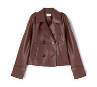 Motivi - Corto trench doppiopetto con spalline - - Jackets - Donna - Marrone - M