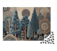 Motivi etnici, Arte mista con alberi della Forestaa australiana Puzzle Sostenibili Con Motivi Per Adulti Da Gioco in Legno Di Alta Qualità 1000pcs (75x50cm)