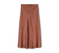 Motivi - Gonna Midi a Linea in Raso - - Skirts - Donna - Marrone - 2XS