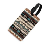 Motivi nativi americani Etichetta per bagagli Divertente Identificatore per bagagli Etichette con nome per zaini Etichette per bagagli da viaggio Uniche Etichette per borse da viaggio Nome ID Tag