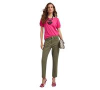 Motivi: Pantaloni Carrot Rianne in Cotone Verde Militare. 38 Stagione Primavera Estate 2025.