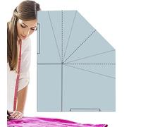Motivi per borsa tote per cucito, cestino portaoggetti multifunzionale, righello da cucito in acrilico, pratico modello di taglio per stencil per realizzare borse in acrilico, strumenti per