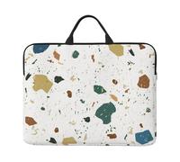 Motivi senza soluzione di continuità in terrazzo classico marmo italiano, Custodia per laptop da 14 pollici, borsa per notebook, custodia per laptop, valigetta con maniglia