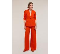 Motivi Single-breasted Linen-blend Blazer Red Taglia: 36 | Blazers Outlet | Donna | Rosso