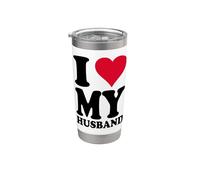 Motivo a cuore "Ich liebe Meinen Ehemann" Bicchiere termico in acciaio inox doppia parete