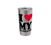 Motivo a cuore "Ich liebe Meinen Ehemann" Bicchiere termico in acciaio inox doppia parete