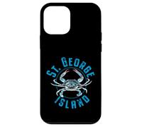 Motivo a forma di granchio blu di St. George Island, Florida Custodia per iPhone 12 mini