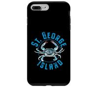 Motivo a forma di granchio blu di St. George Island, Florida Custodia per iPhone 7 Plus/8 Plus
