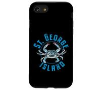 Motivo a forma di granchio blu di St. George Island, Florida Custodia per iPhone SE (2020) / 7 / 8