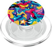Motivo a forma di stella fluida anni '80 e '90, color foglia di PopSockets PopGrip per MagSafe