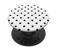 Motivo a pois bianchi e neri, per donne e ragazze a pois PopSockets PopGrip Adesivo