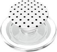 Motivo a pois bianchi e neri, per donne e ragazze a pois PopSockets PopGrip per MagSafe