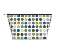 Motivo a pois Mod retrò, Borsa da toilette Borsa per trucco Borsa per cosmetici Borsa da toilette da viaggio portatile