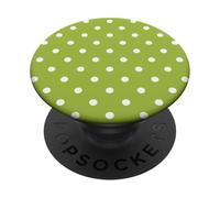 Motivo a pois verde uva bianca e pois bianchi PopSockets PopGrip Adesivo