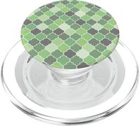 Motivo a quadrifoglio marocchino verde PopSockets PopGrip per MagSafe