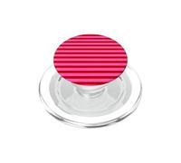 Motivo a righe retrò rosso e rosa PopSockets PopGrip per MagSafe