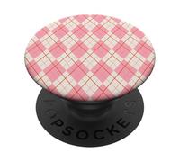 Motivo a rombi rosa PopSockets PopGrip Adesivo