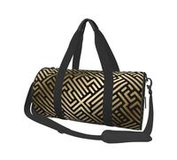 Motivo a strisce geometrico senza soluzione di continuità, Borsone da viaggio di grande capacità Borsa rotonda Borsa da viaggio sportiva Borsa da viaggio Borsa da fitness