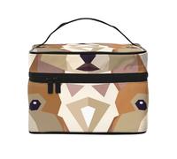 Motivo a testa di Welsh Corgi, borsa da viaggio per il trucco da donna, grande organizer per cosmetici