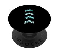 Motivo a zig-zag con fiori e tuchignon PopSockets PopGrip Adesivo