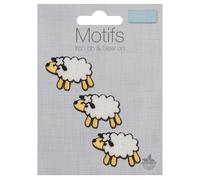 Motivo Applicato In Tessuto Da Cucire O Da Ferro Tre Pecore