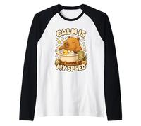 Motivo Capibara la Calma è Il Mio Ritmo Maglia con Maniche Raglan