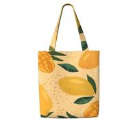 Motivo con frutto di mango e foglie,Borse della spesa riutilizzabili, borse per la spesa, borsa a tracolla in tela di grande capacità
