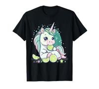 Motivo con lime, unicorno, carino, animale, arte artistica, amante degli unicorn Maglietta