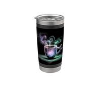 Motivo del caffè per gli amanti del caffè Bicchiere termico in acciaio inox doppia parete