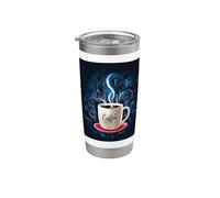Motivo del caffè per gli amanti del caffè Bicchiere termico in acciaio inox doppia parete