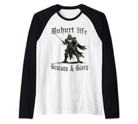 Motivo del Cavaliere Buhurt T Bouhourt per i Combattenti del Maglia con Maniche Raglan